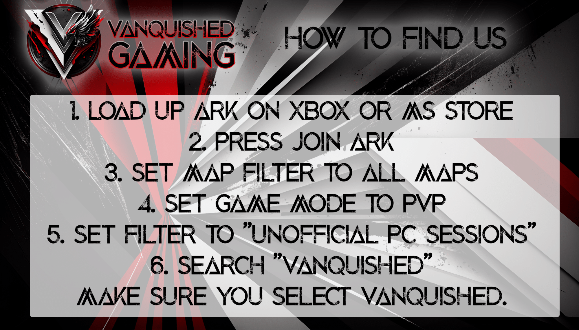 How To Find Us - Vanquished
